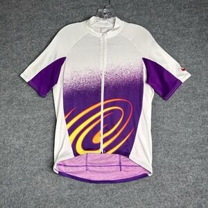 Vintage Nike Fit‎ Cycling Shirt Mens Size Medium Nike Swoosh Logo
